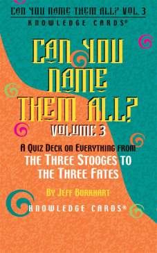 Can You Name Them All, Knowledge Cards, Volume 3